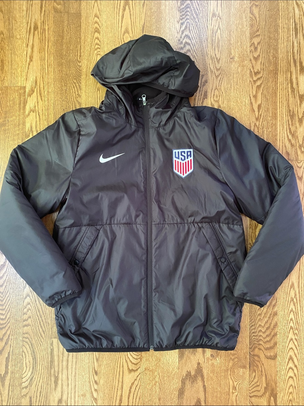 Black Nike USMNT Therma-FIT repel park 20 fall jacket size large USA team crest